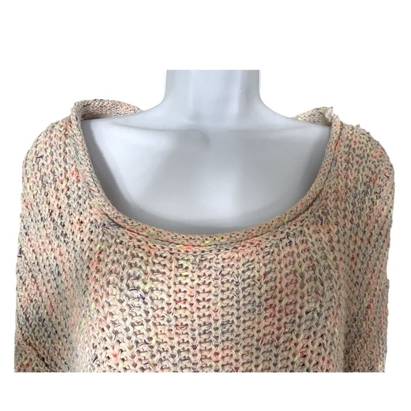 Free People Neon Lights Oversize Knit Sweater in Confetti Combo. Size M. - Picture 9 of 15
